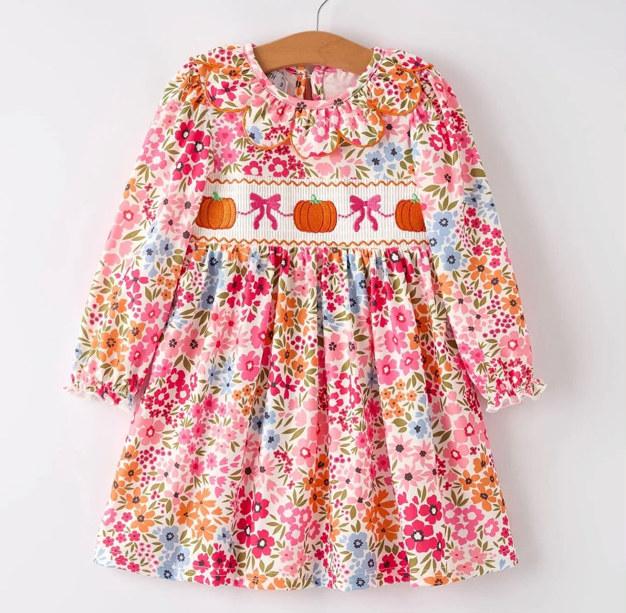 PO33 2026: Pumpkin Bow Smocked Dress (ETA OCT)