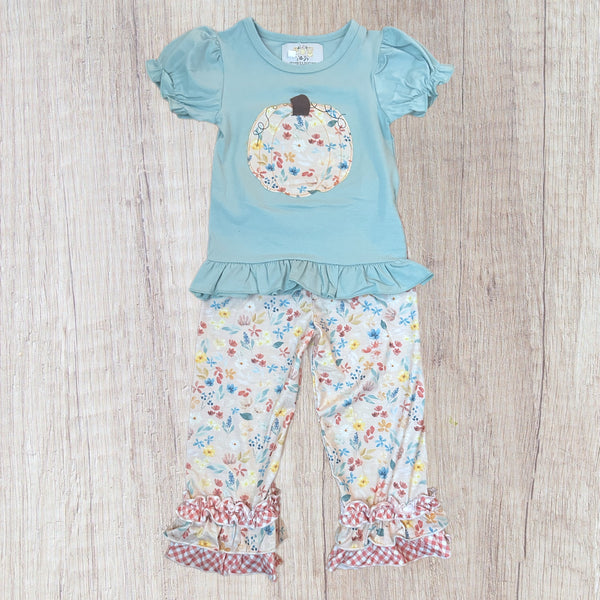 Pumpkins Please! Girl Pant Set (RTS)