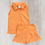 Active Collared Skort Set - Orange (RTS)