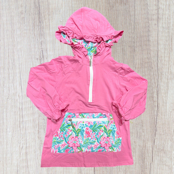 Pocket Pullover - Pink Tropical (RTS)