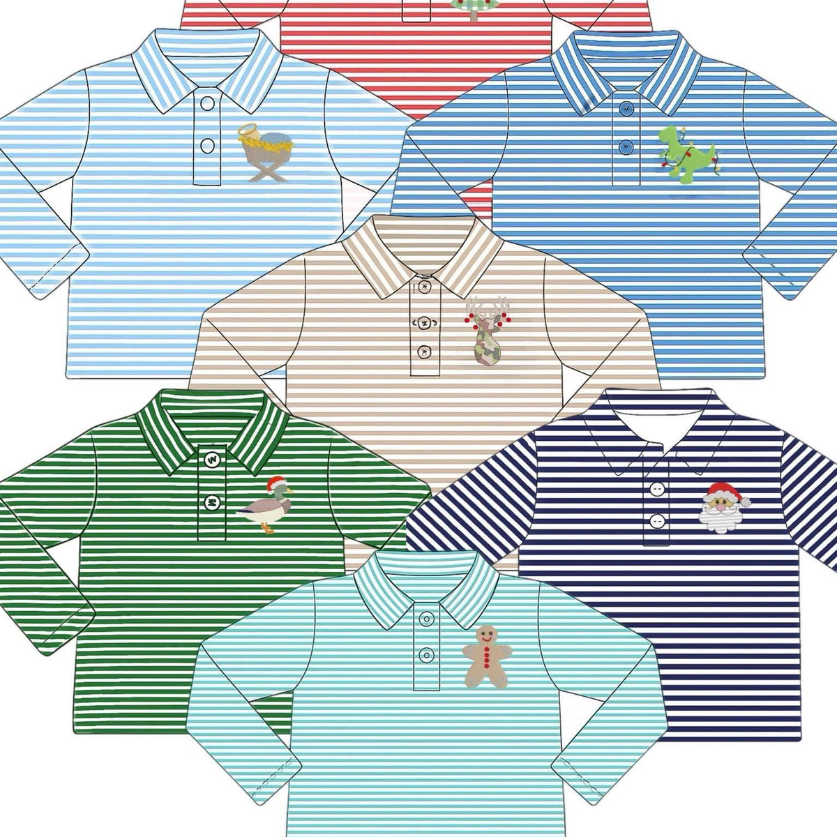 PO24: Boys Holiday Polo (ETA OCTOBER)