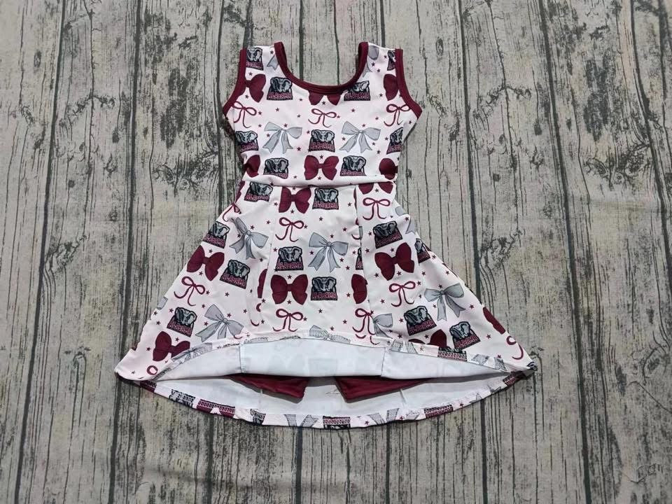 PO35 QS: Crimson & Grey Skort Dress  (ETA Late September)
