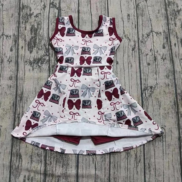 PO35 QS: Crimson & Grey Skort Dress  (ETA Late September)