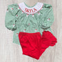 5 “Skyla” Santa Name Smock (RTS)