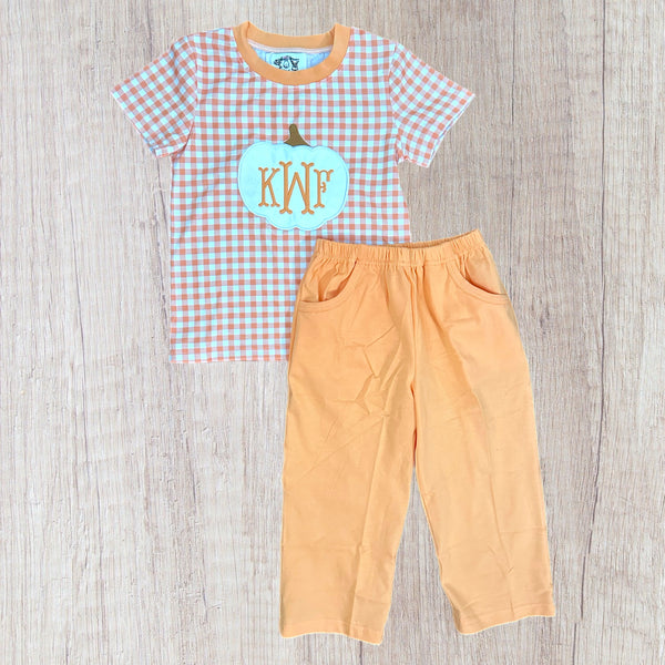 “kWf” Gingham Pumpkin Set (RTS)