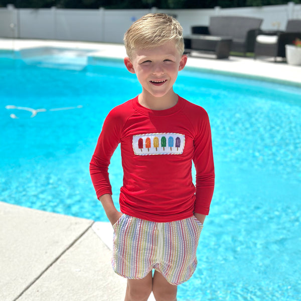 Popsicle Swim Collection - Boy Rash Guard Set (RTS)