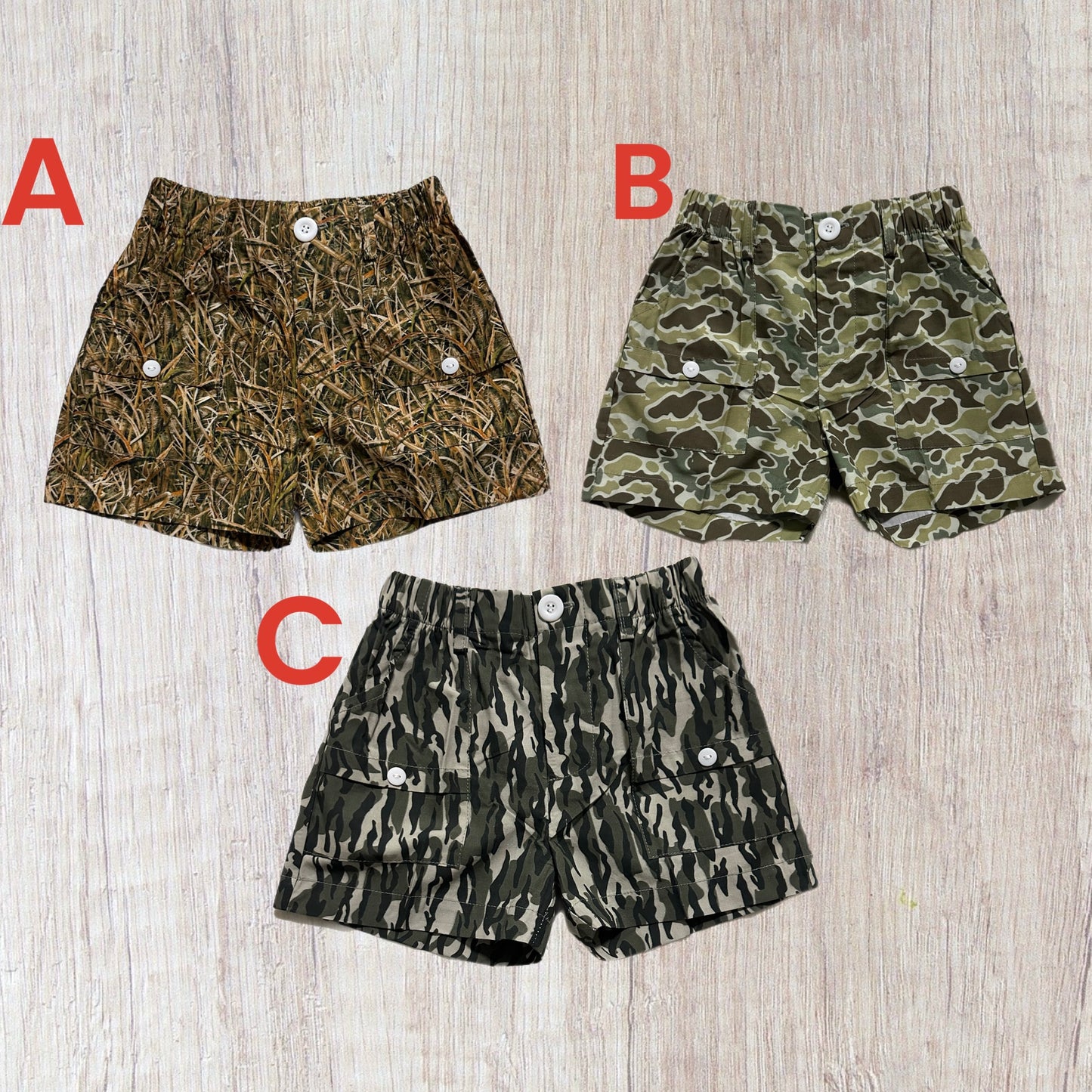 Camo Shorts Collection (RTS)
