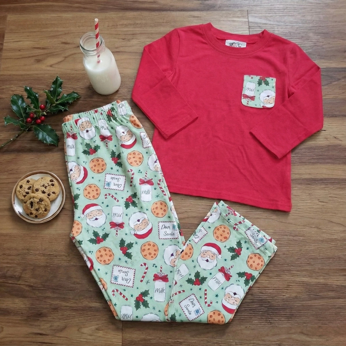 Dear Santa Pants Set - Boy (RTS)