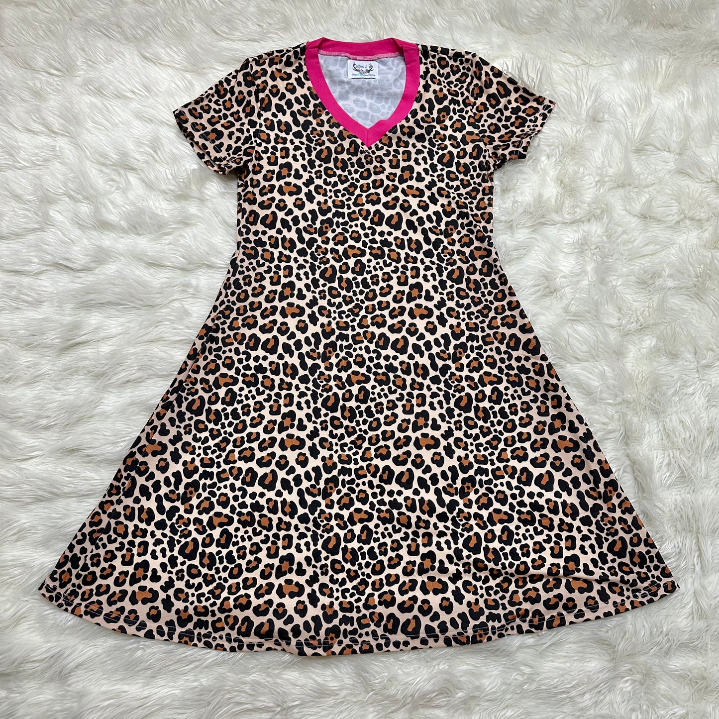 Pretty Little Leopard Mom Dress (RTS)