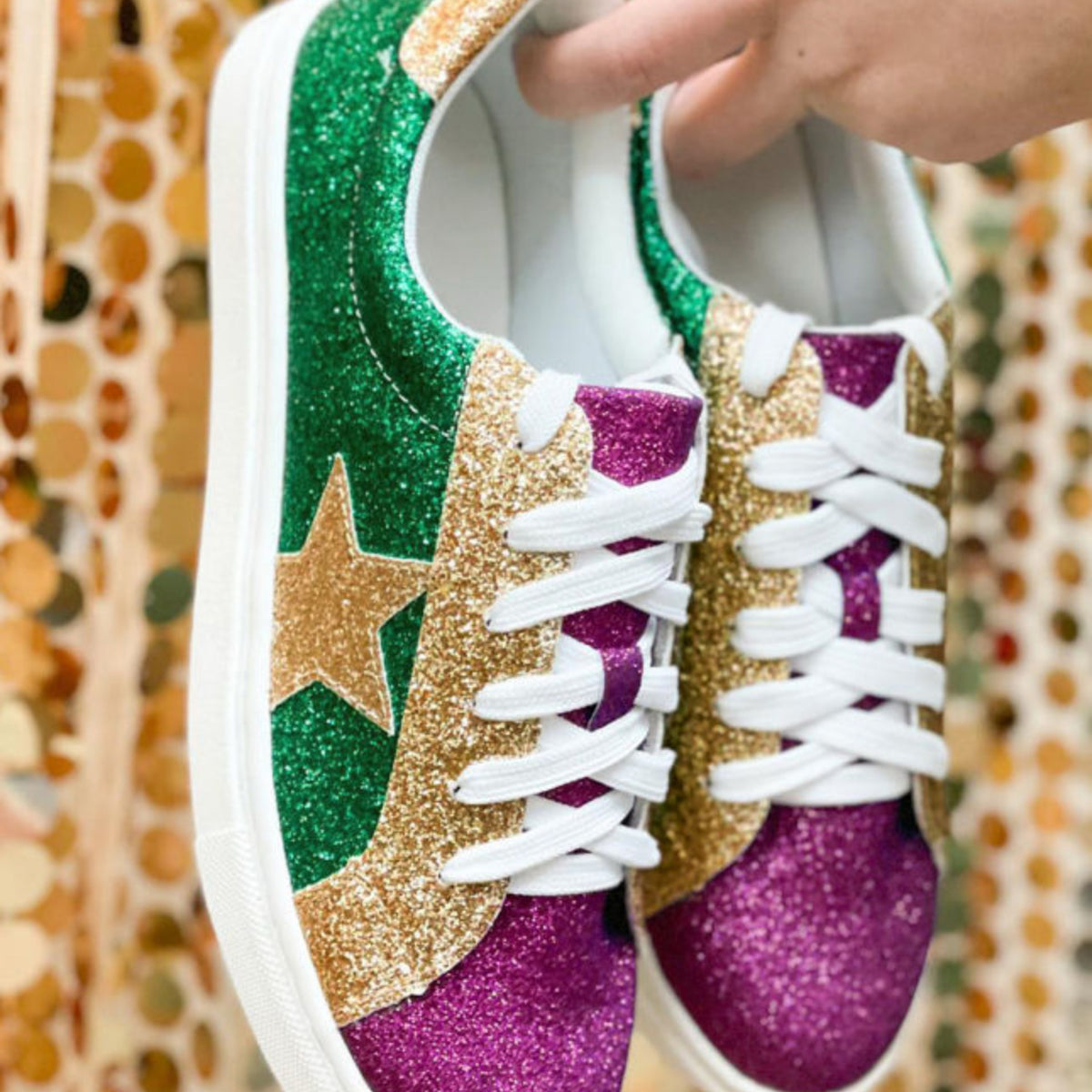 Mardi Gras Sneakers (RTS)
