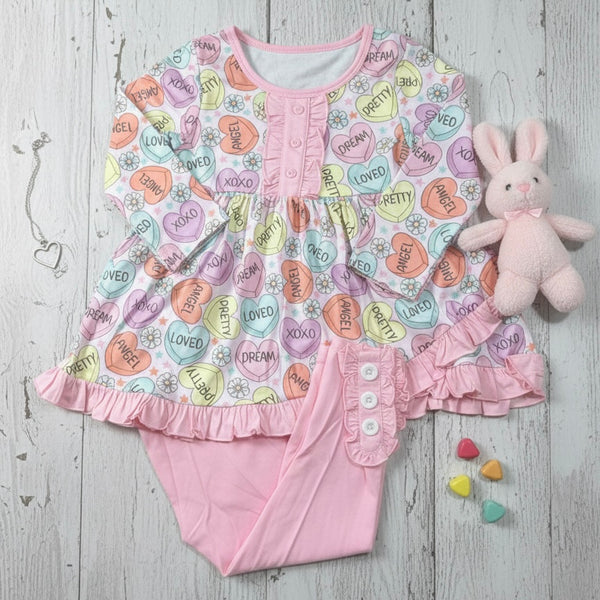 Candy Heart Legging Set (RTS)