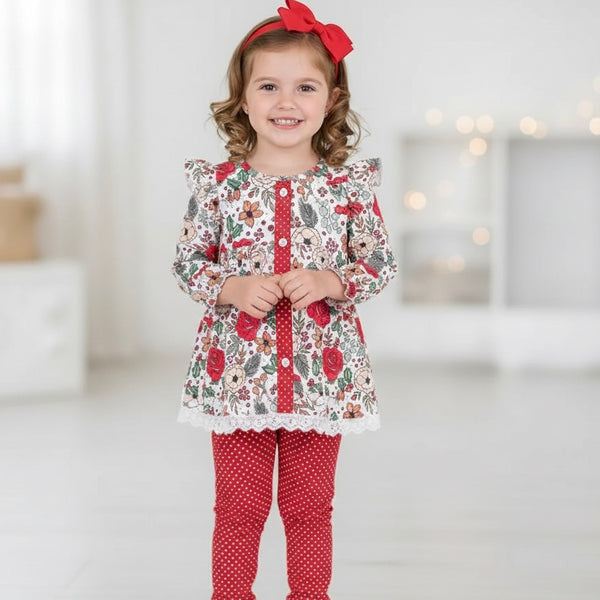 Maddie's Christmas Floral Set (RTS)