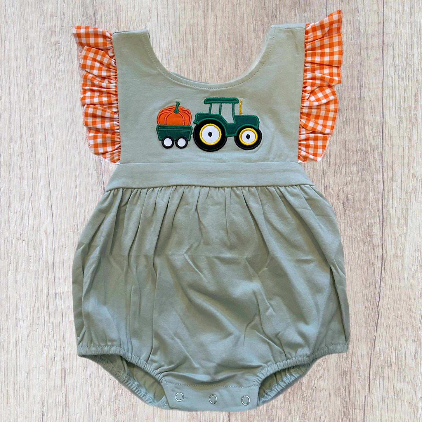 6/12 Pumpkin Tractor Girl Bubble (RTS)