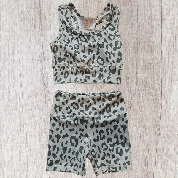 Leopard Biker Set - Green (RTS)