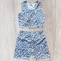 Leopard Biker Set - Grey (RTS)