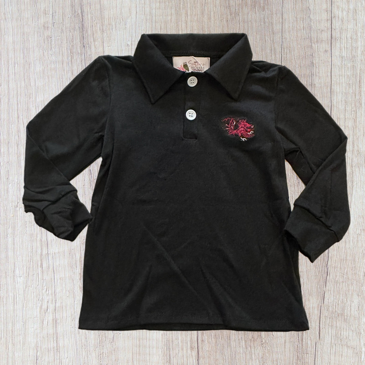 3T Gamecocks Long Sleeve Polo (RTS)