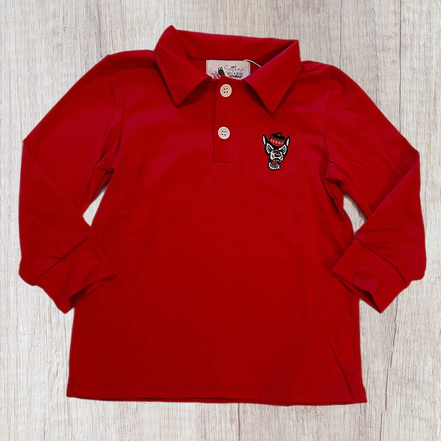 4T Wolves Long Sleeve Polo (RTS)
