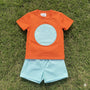 Orange & Mint Gingham Short Set (RTS)