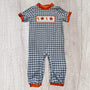 Fall Leaves Smock Boy Romper (RTS)