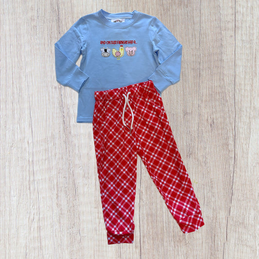 And On This Farm Boy Pant Set (RTS)
