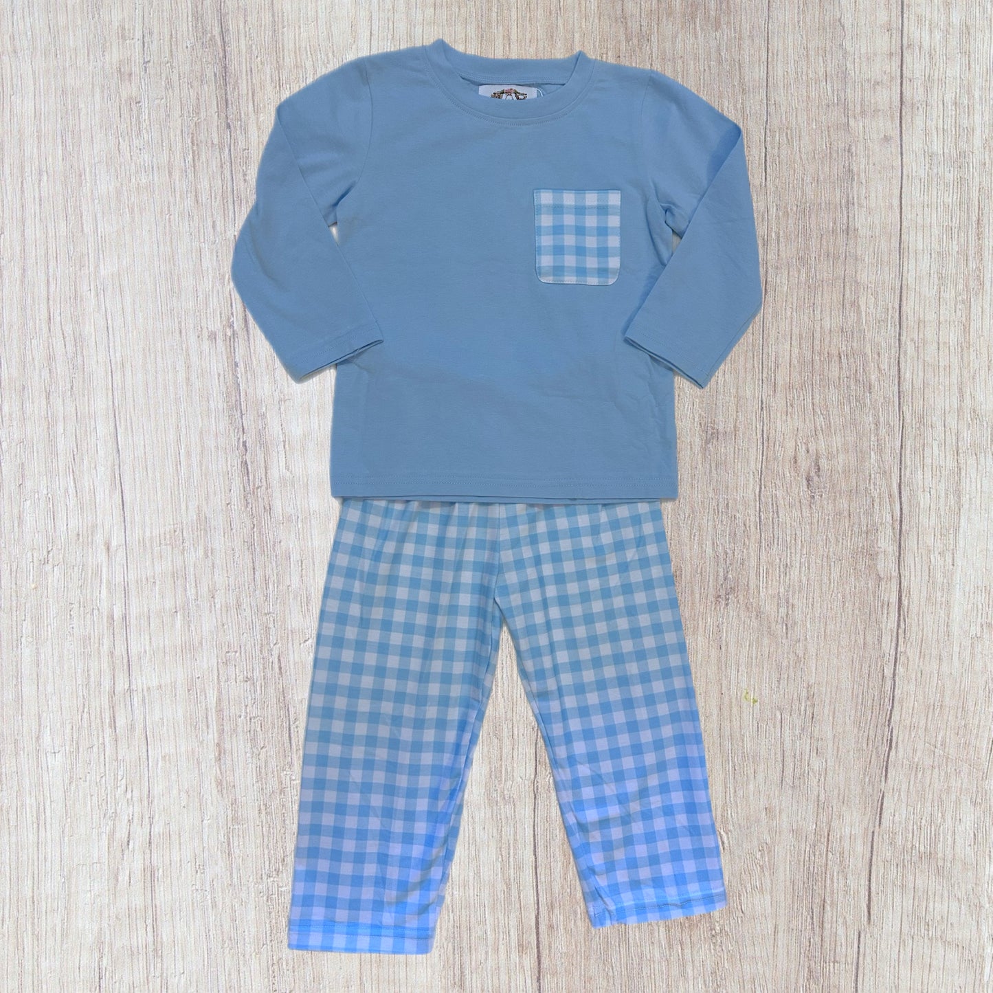 Tenleigh’s Winter Floral Collection Boy Pant Set (RTS)
