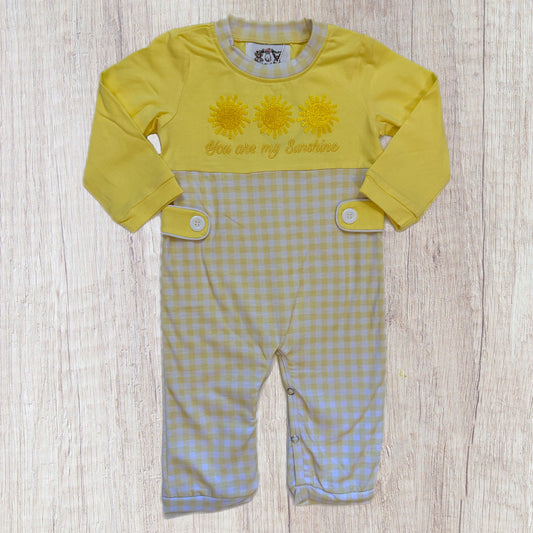 You Are My Sunshine Collection Boy Romper (RTS)