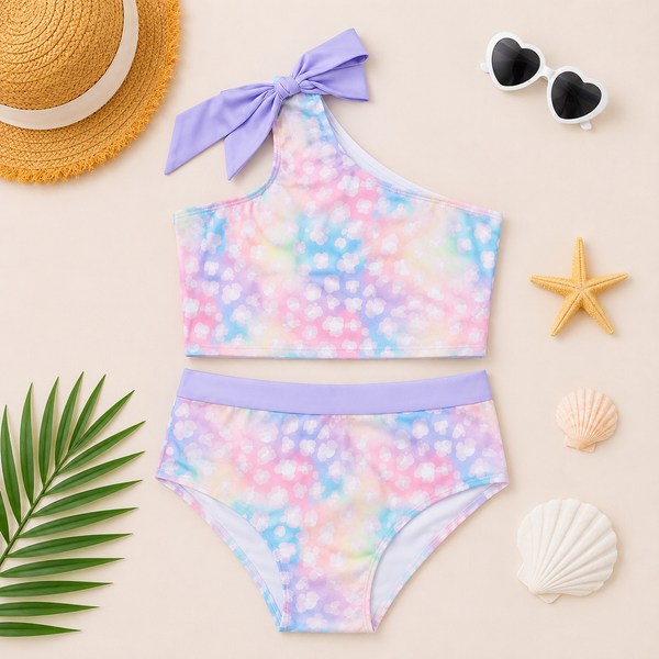 Pastel Leopard Swim - Women's 2 Piece (RTS)