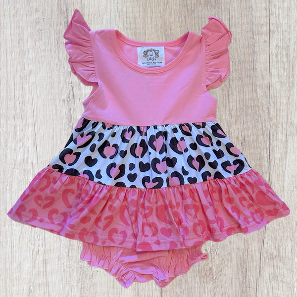 Leopard Hearts Valentine’s Bloomer Set (RTS)