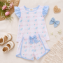 Everyday Play Basics - Blue Floral & Bows - Flutter Set (RTS)