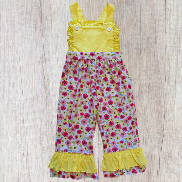 Yellow Floral Romper (RTS)