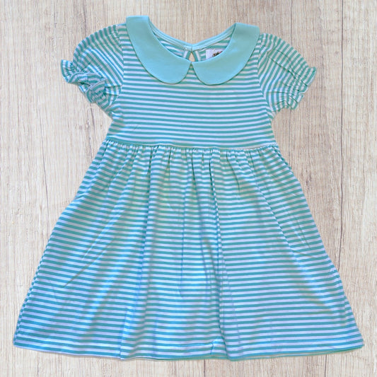 Striped Sister Dress - Mint (RTS)