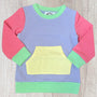 Retro Color Block Sweater - Girl (RTS)