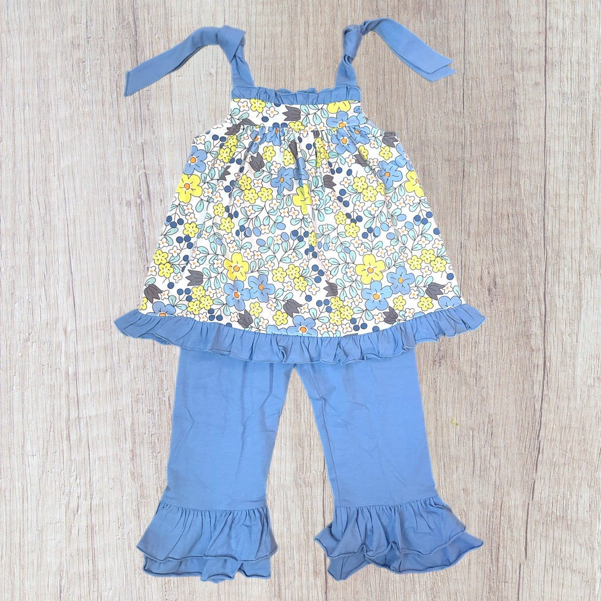 Blue Floral - Pant Set (RTS)