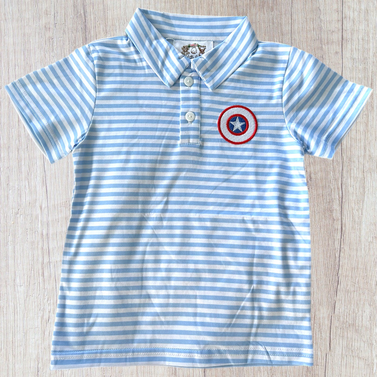 Striped Hero Polo - Shield (RTS)