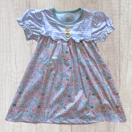 Watercolor Blooms Dress (RTS)