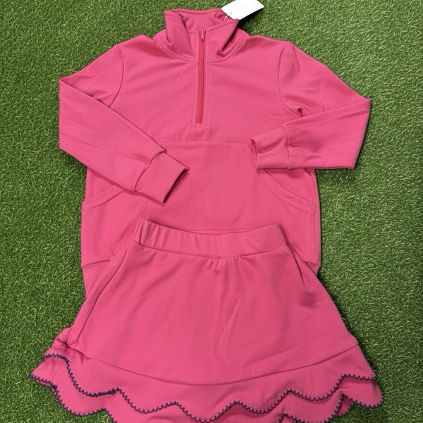 Scalloped Athletic Set - Pink (RTS)