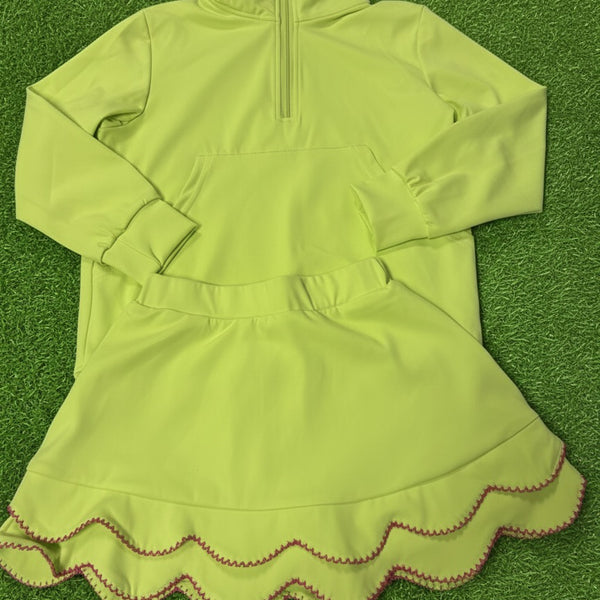 Scalloped Athletic Set - Lime (RTS)