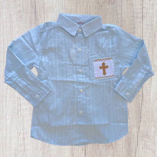 Lead Me To The Cross Button Up Shirt (RTS)