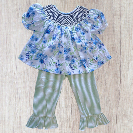 Floral & Stripes Family Collection - Pant Set (RTS)