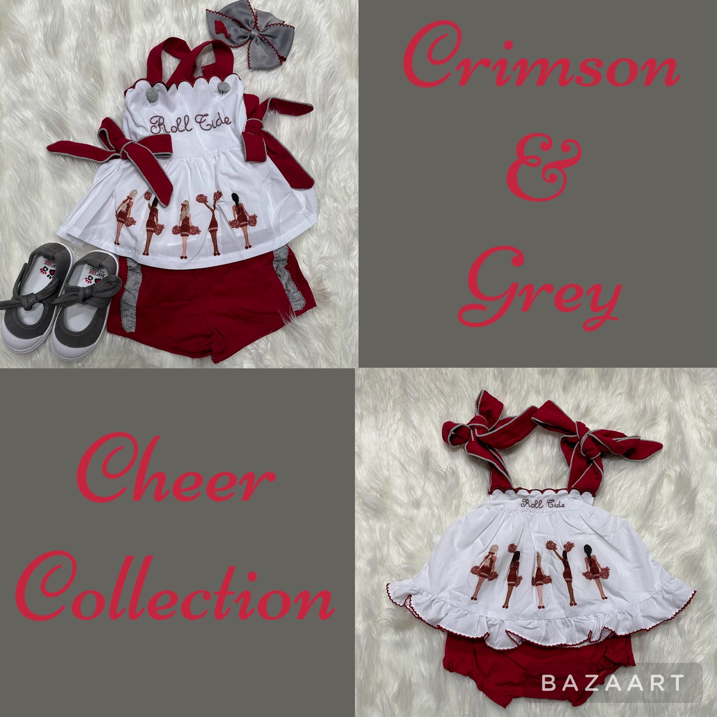Crimson and Grey Cheer Collection (RTS)