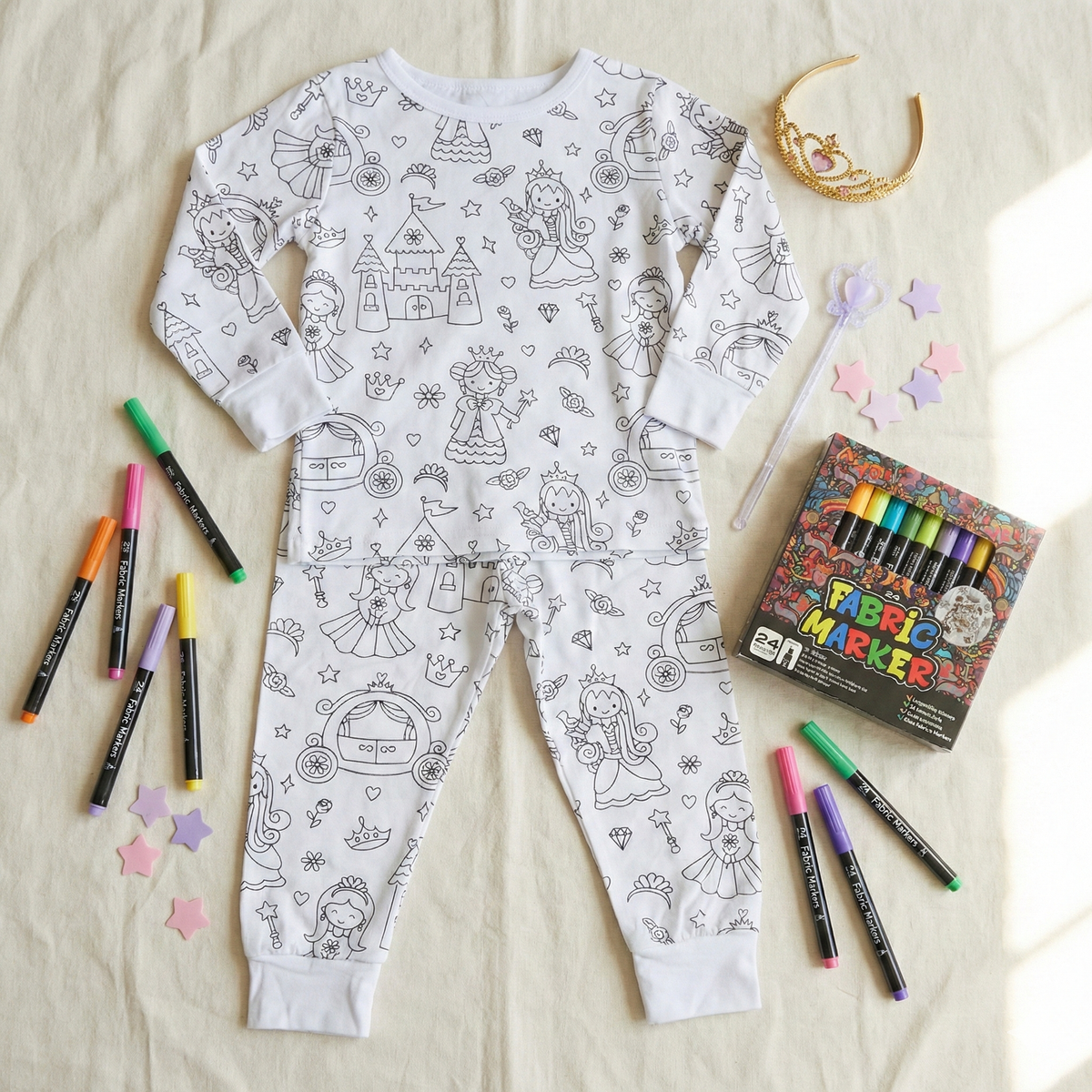Color Your Own PJs - Girl (RTS)