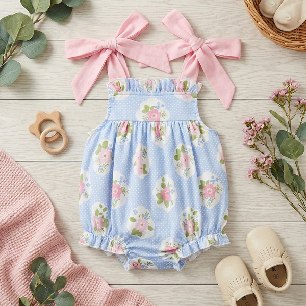 Blue Floral Bubble (RTS)