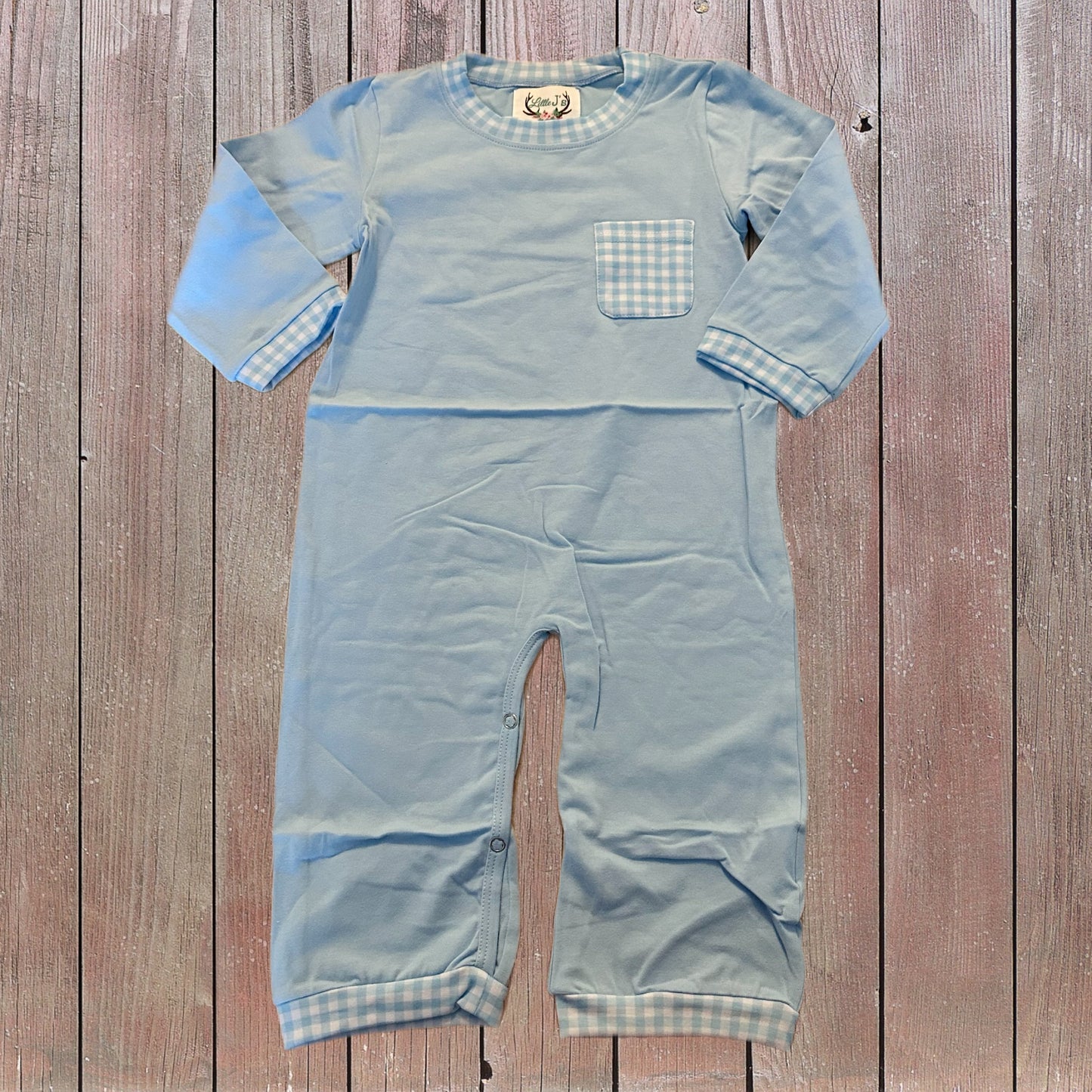 Billy’s Simple Blue Romper (RTS)