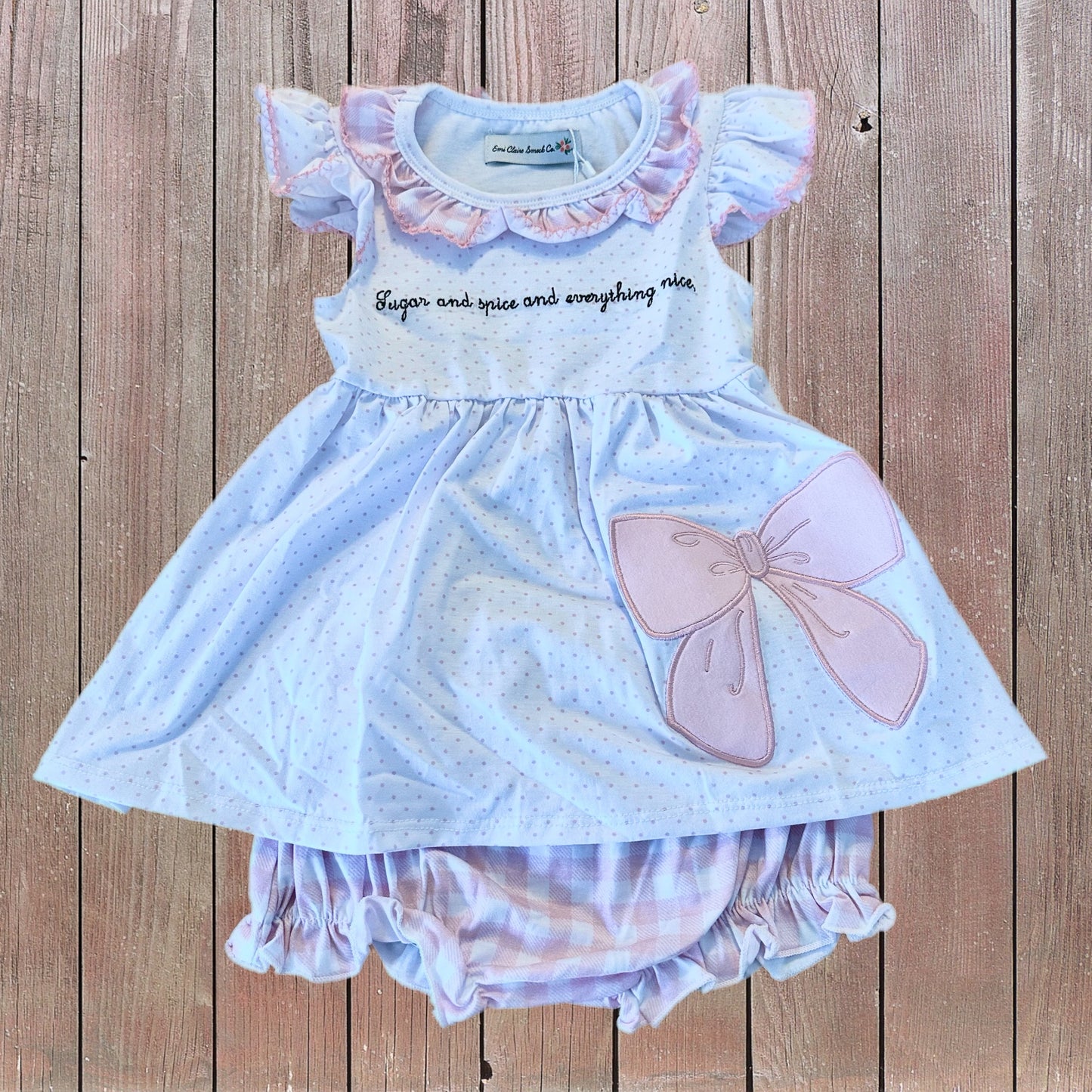 Sugar and Spice Bloomer Set 2T (RTS)