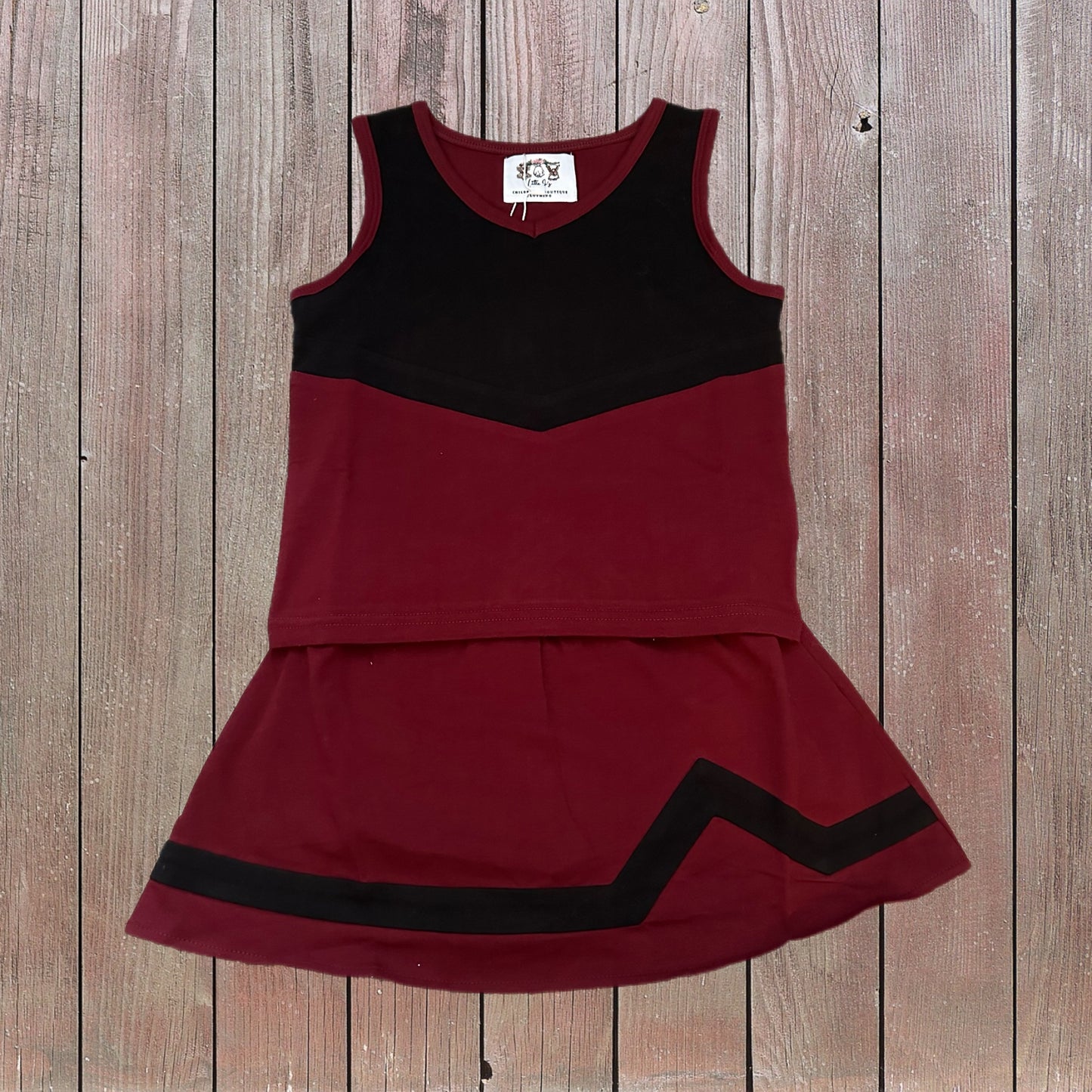 Cheer Outfits Collection Garnet And Black (RTS)