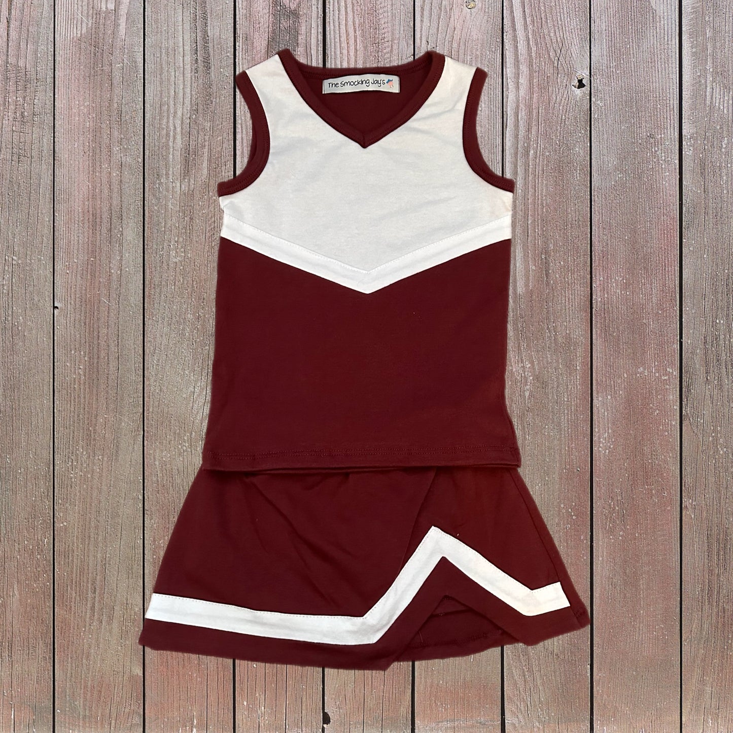 Cheer Outfits Collection Maroon And White (RTS)