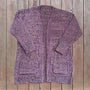 Medium Spotted Purple Cardigan For Mom (RTS)