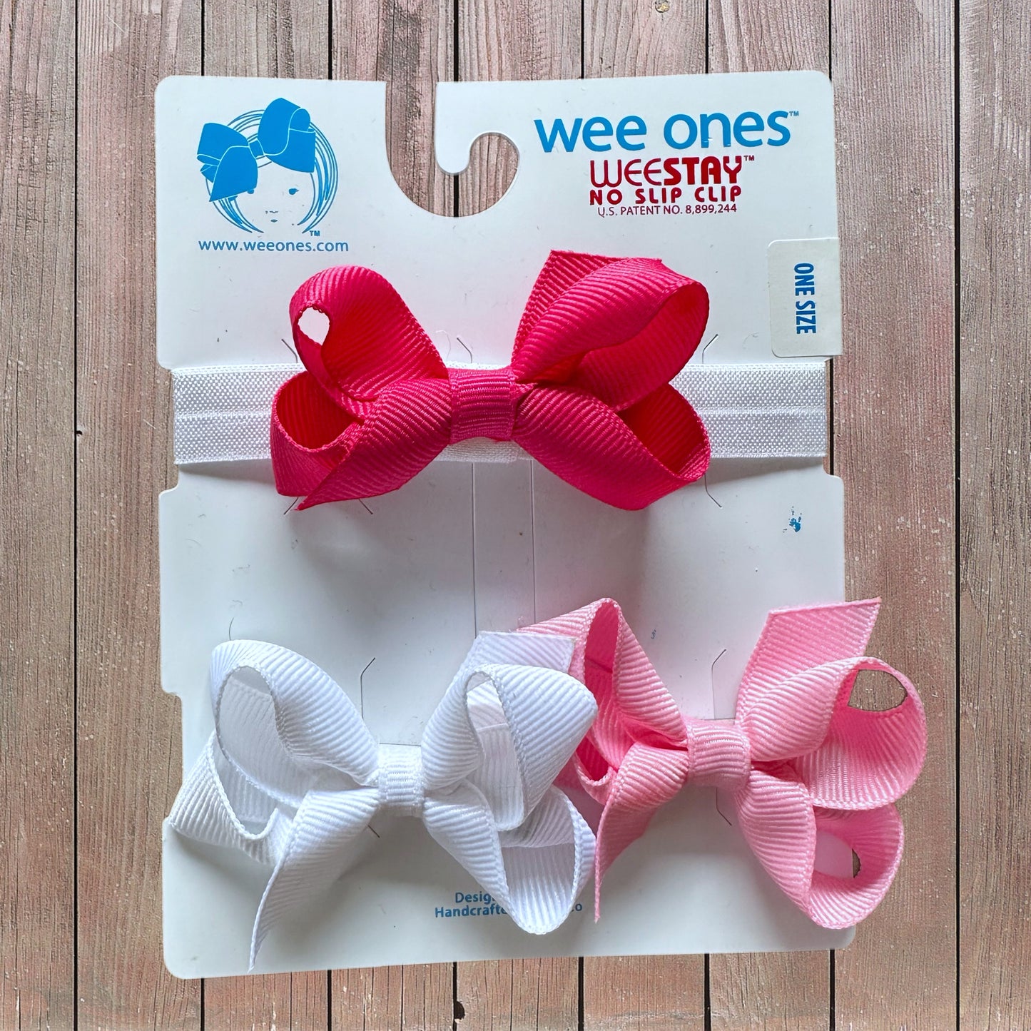 Wee Ones Bow Set With Headband (RTS)