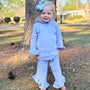 Ruffle Hooded Jogger Sets- Lavender (RTS)