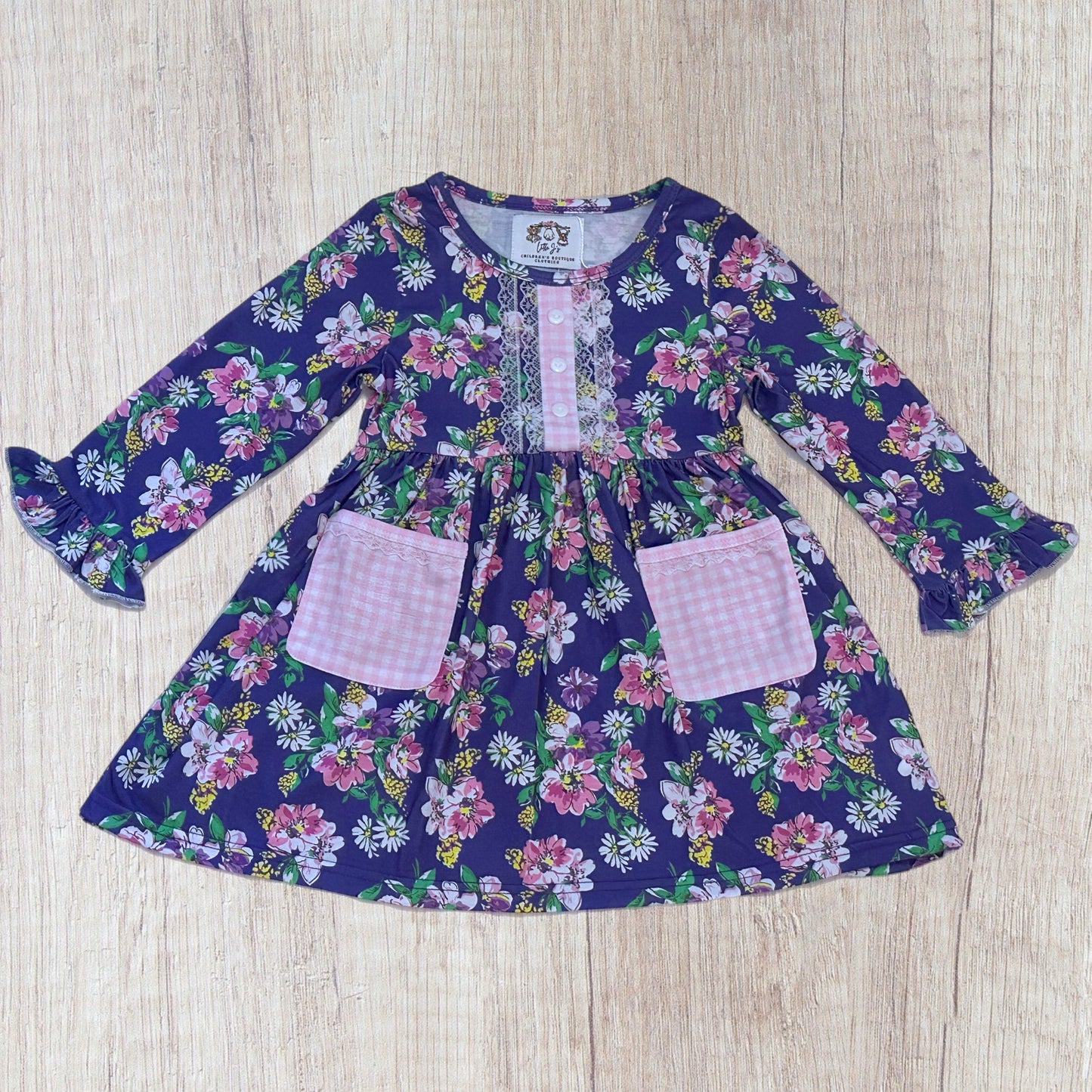 Purple Floral Collection Dress (RTS)